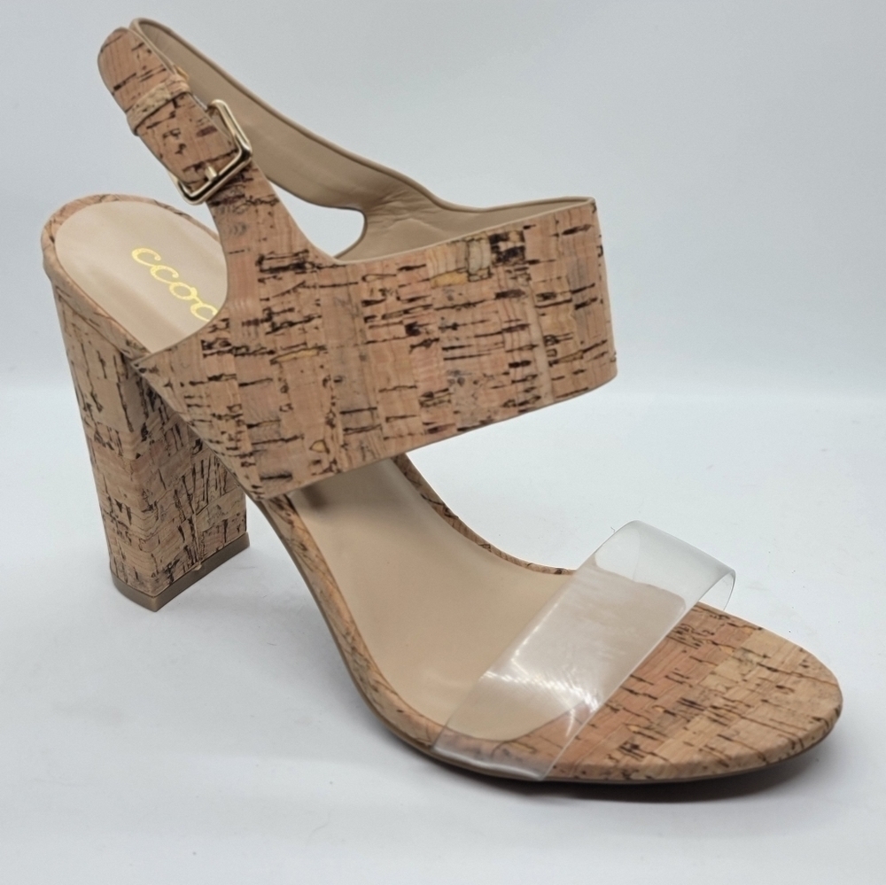 CORK heeled sandal